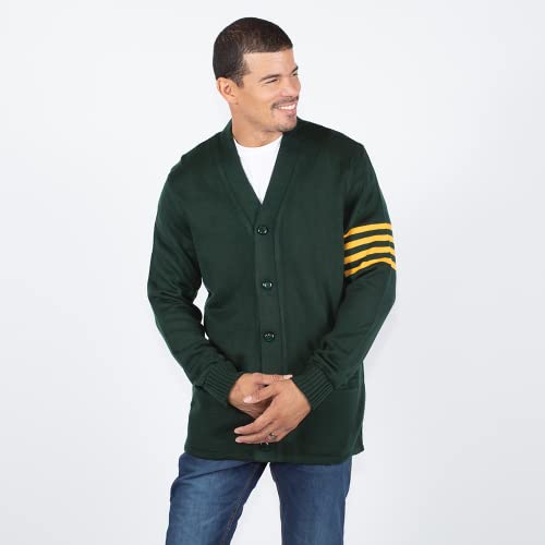 Image of Stewart & Strauss Cardigan Varsity Letter Sweater | American style button front letter sweater knit since 1977, heavyweight and ready for chenille letters and patches