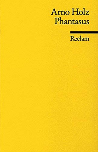 Phantasus: Verkleinerter Faksimiledruck der Erstfassung (Reclams Universal-Bibliothek)