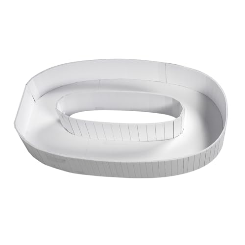 Cadre de ballon numéroté en PS blanc solide forme 0 réutilisable