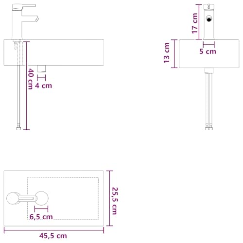 Lavabo cromado compacto para ahorrar espacio en el aseo de tus visitas 3