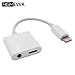 iPhone 7 Adapter, iPhone 7 Headphones Adapter, Listen & Charge Lightning to 3.5mm Headphone jack Adapter for iPhone 7, iPhone 7Plus by HIGHEVER
