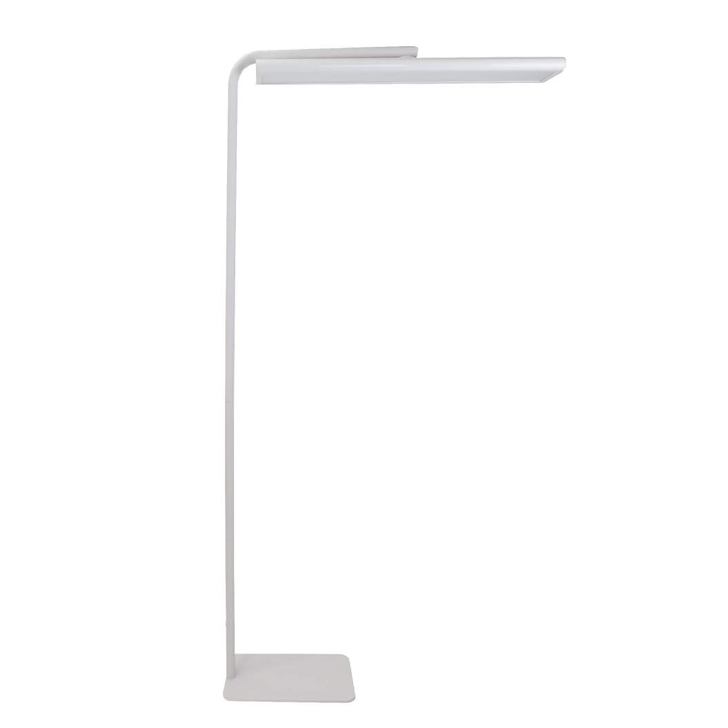 LUXULA LED Büro-Stehleuchte dimmbar, 60 W 3500 lm, 4000K Neutralweiß, Up/Downlight, UGR<16, CRI98, Touchbedienung, blendfreies Licht, Monitor, Büro, Arbeitszimmer, Homeoffice, modernes Design, Weiß