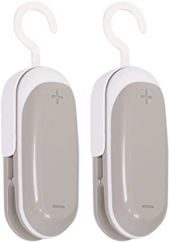 2PACK Mini Bag Sealer, Portable Heat Vacuum Sealers Plastic Sealer, 2...