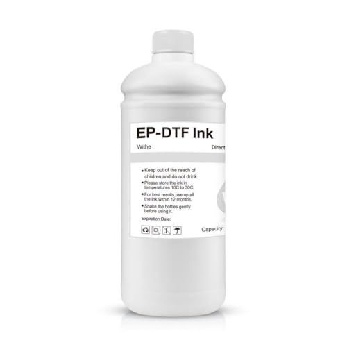 Encre transfert de film PET blanc 1000ML pour t-shirts personnalisés