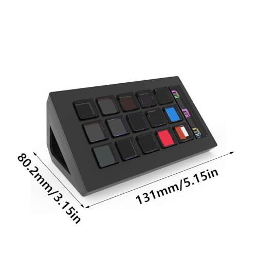 Clavier macro LCD avec touches programmables pour la gestion de contenu multimédia