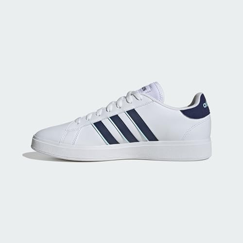 Image of adidas Men Sportswear Sports Shoes | Grand Court Td | White | Size-12 |