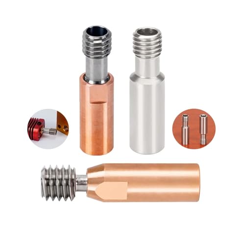 Genérico 3pcs/lot Ender3 CR10 Titanium alloy Bi-Metal Heatbreak Throat For CR10 ENDER 5/3 CR-10S 1.75MM Filament Smooth Heat break(MIX)