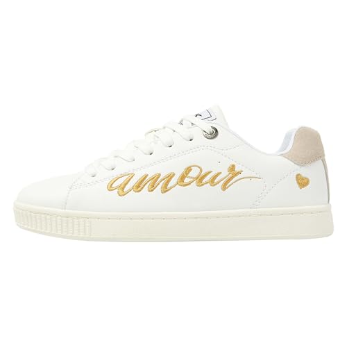 British Knights Femme Mist Basket, Blanc, doré, Blanc...