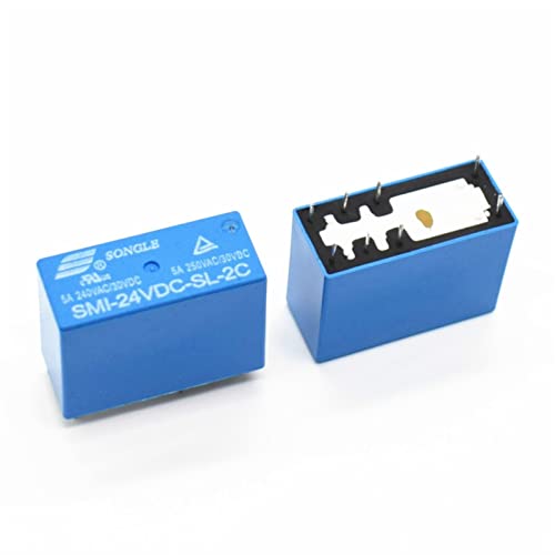 Relais de puissance 8 PIN MESKEL commutation stable DC 24V 5A pour circuits imprimés