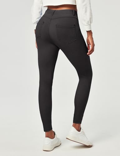 IUGA Jeggings for Women Tummy Control Stretchy Jeans for Women High Waisted Pull on Skinny Jean Leggings with Pockets Trendy