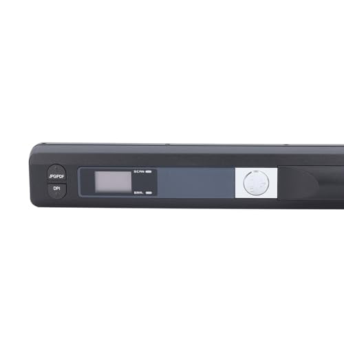 Tragbarer Handscanner für A4-Dokumente, Fotos und Quittungen – Mobiler 900-DPI-HD-Farbscanner für den Einsatz zu Hause, auf Reisen und Im Büro (Black)