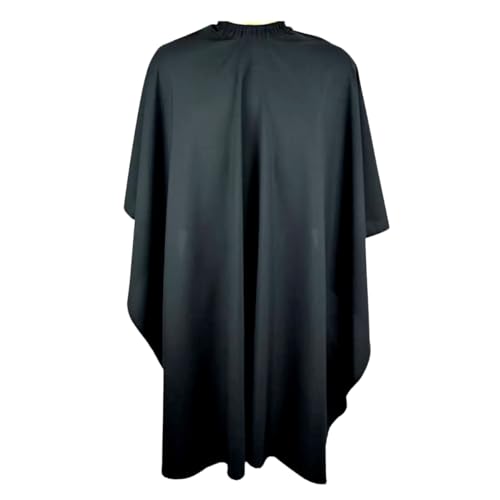 Capa Para Corte Profissional Preta Extra Grande Cetim Barbearia Salão