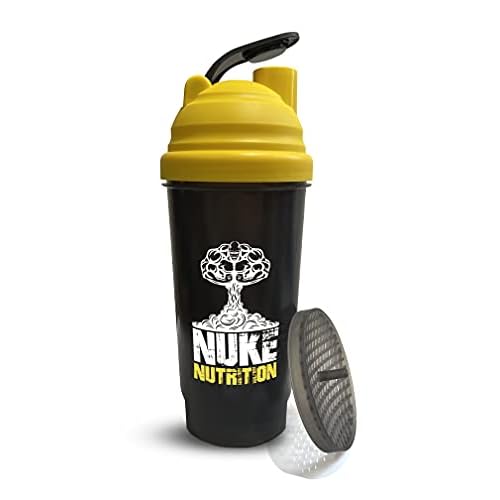 Nuke Nutrition Protein Gym Bottle Shaker 700ml Premium Quality – Dishwasher Safe, Easy to Clean