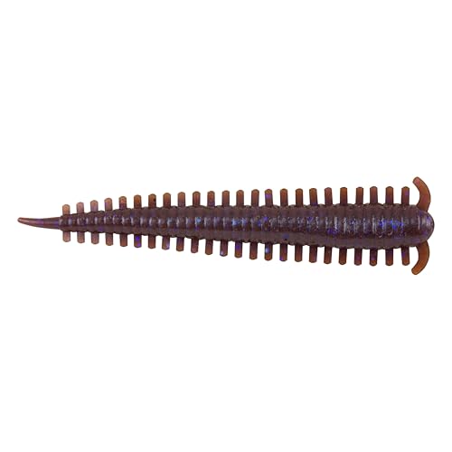Berkley Gulp!® Salzwasser-Sandwurm, Weichköder zum Salzwasserangeln, biologisch abbaubarer Duftwurm für Flunder, Meerforelle, Kabeljau und bodenfressende Raubfische, 15cm, Camo