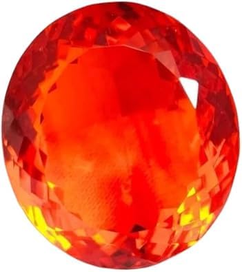 130 Ct Natural Mexican Fire Opal Red Orange Oval Cut AAA Certified Gemstone