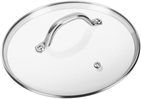 9.1 InchTempered Glass Lid Replacement for Instant Pot 6 Quart, Electric Pressure Cooker Pot Lid Accessories, Slow Crock Cooking Pot Lid Mit Stainless Steel Handle and Rim - Thumbnail 3