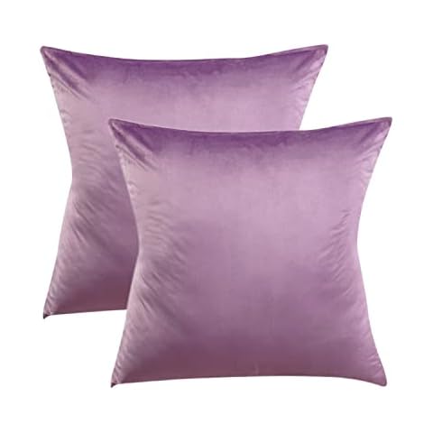 MARAGARBE Big Size 28x28 Inches Throw Pillow Cases Pack of 2 Cozy Soft Velvet Square Decorative Pillow Covers for Farmhouse Home Decor Cover