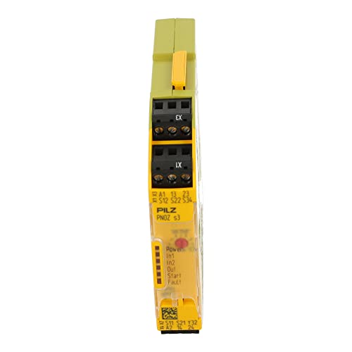 PNOZ S3 24VDC | 750103 | 750103 | PILZ Safety Relay, 1/2 Channel Wiring, 2 NO, 24V DC, 17.5MM, Plug-in, E Stop Monitor