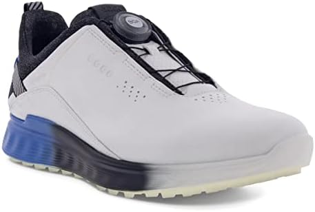 ECCO Men's S-Three BOA Gore-TEX Waterproof Hybrid Golf Shoe, White/Regatta, 11-11.5 | Image 2