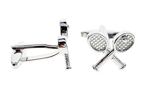 Mancuernillas de tenis cruzadas para hombre miniatura 3
