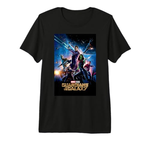 T-shirt Les Gardiens de la Galaxie Marvel Studios en coton premium pour fan
