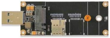 Taidacent Mini PCI Express/PCIE to USB Adapter Card for WiFi Wireless WWAN 4G LTE Module Modem with SIM UIM Card Slot (4G NGFFM.2)