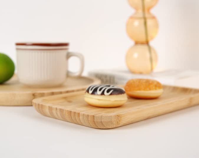 Vassoio In Bambù 30x20 Cm - Portaoggetti Da Bagno Con Adesivi Antiscivolo - Foto 6