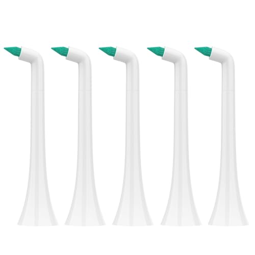 �����p�������u���V�w�b�h Philips Sonicare�p �ɏ��G���h�^�t�g�w�b�h�A�z���C�g�A5�p�b�N(�z���C�g�A�~�f�B�A��)