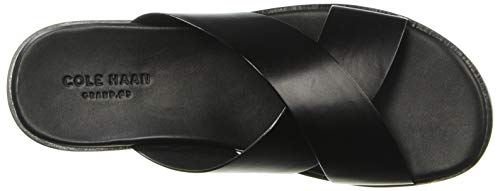 Cole Haan Men's Goldwyn 2.0 Crisscross Sandal,Black Smooth,9 M #TOP4