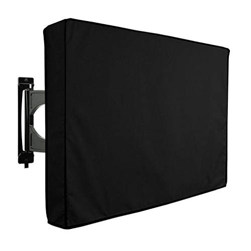 Outdoor TV Cover, Universal Weatherproof Black Protector for 40"- 65" LCD, LED, Plasma
