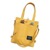 Bolsa Mochila Unissex De Lona Espaçosa Praia Passeio Academia Resistente Multiuso (Amarelo)
