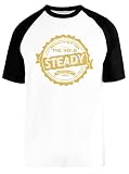 Capzy Hold Steady Brooklyn Blanc Unisex Baseball T-Shirt Manches Courtes Taille XXXL Mens Womens Size XXXL
