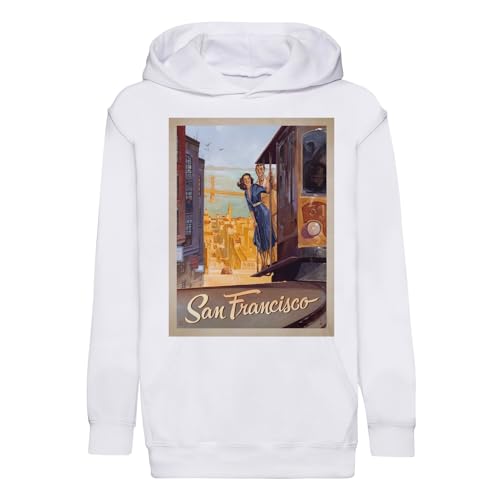 Sweat à capuche enfant San Francisco idéal pour l'école et les sorties loisirs