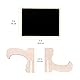 Amazon Basics Kleine Tafel-Holzschilder mit Staffelei, 20 Stück, 8B x 10H cm, Schwarz