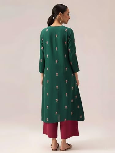 Image of ANNI DESIGNER Viscose Blend Kurta for Women | Kurti Set Woman | Kurta with Palazzo | A Line Printed Co Ord Outfit | Cord Ethnic Suit | Indian Office Party Traditional Clothing Fashion Premium Look