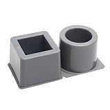 FENGFANG Lifang Store 2 in 1 DIY quadratisch rund Hausgarten solide handgefertigte Wiederverwendbare Sukkulente leicht zu reinigen passend for Beton Blumentöpfe Silikonform
