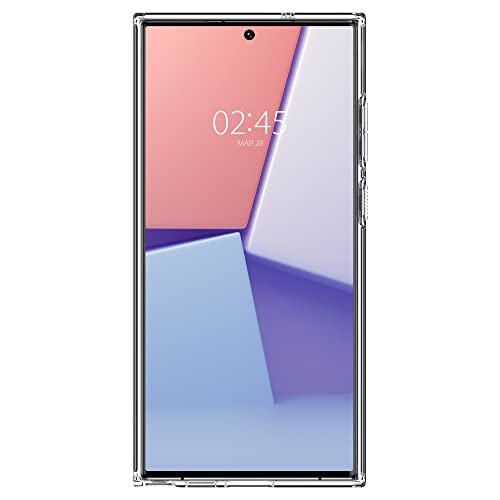 Spigen Ultra Hybrid for Samsung Galaxy S23 Ultra Case, Transparent Galaxy S23 Ultra Back Cover (2023) - TPU+Poly Carbonate｜Crystal Clear