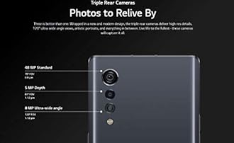 LG Velvet 5G (128GB, 6GB RAM) 6.8" OLED, Snapdragon 765, 48MP 4K Camera, US 5G/Global 4G LTE T-Mobile Unlocked (AT&T, Metro, Straight Talk, Latin) LM-G900TM (Aurora White) (Renewed)