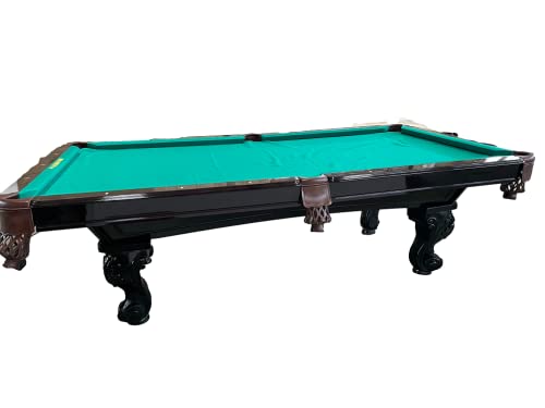 8 Ft. Tunierpoolbillard Billardtisch Pool Modell Winston Nr.:26 Billard mit 3cm starken Schieferplatten Tuchfarbe grün Gestellfarbe Nussbaum – Bild 5