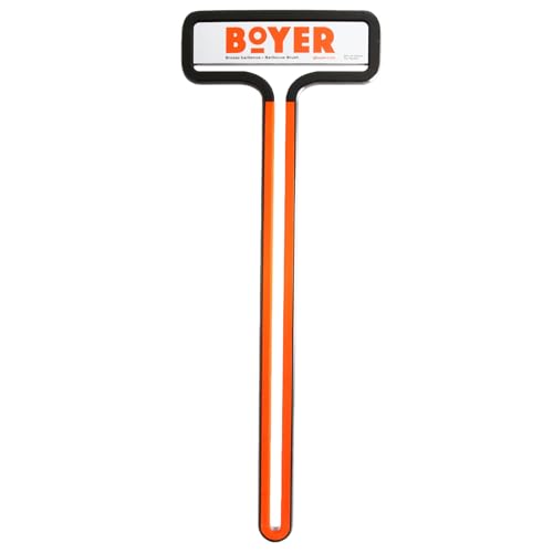 The Boyer Brush™ - The Safest Grill Brush, Wire-Bristle Free, All-Metal Construction, Cast Aluminum Body, Stainless Steel Wire Spring Coil, Fire Resistant