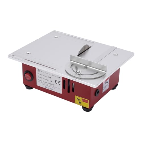Mini scie circulaire de table, 96 W, petite scie de table avec tube à poussière, scie circulaire de table électrique pour le travail du bois, profondeur de coupe 14 mm