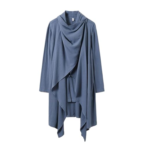 Chemise homme style chinois traditionnel lin et coton haut de gamme plissée