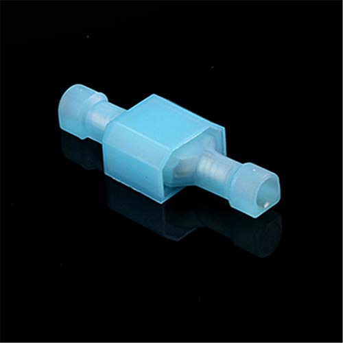 Davitu Wire Connectors Terminals Crimp 500PCS Nylon fully Insulated 14-12AWG Spade Male & Female Electrical Crimp Terminals Kits blue
