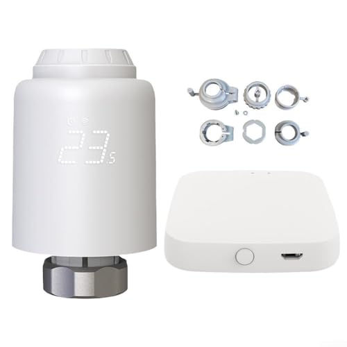 Drahtloses Smart-Thermostat-Stellantriebsventil, Sprachsteuerung, programmierbares Heizkörper-Stellantriebsventil, intelligentes Heizkörperventil für Heimsteuerung