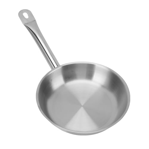 Non Stick Skillet Stainless Steel Heavy Duty Frying Pan Kitchen Cooking Pan No Coating Safety for All Cooktops Kitchen Supplies