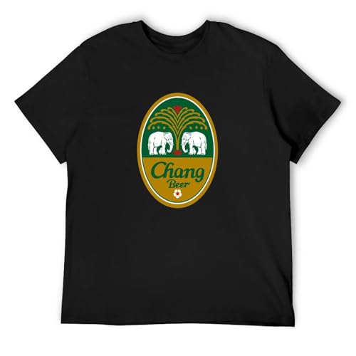 Hi CHIOKEN Chang Beer T-Shirt Man's Fashion Cotton Black Clothes XL Hi CHIOKEN Chang Beer T-Shirt Man's Fashion Cotton Black Clothes XL