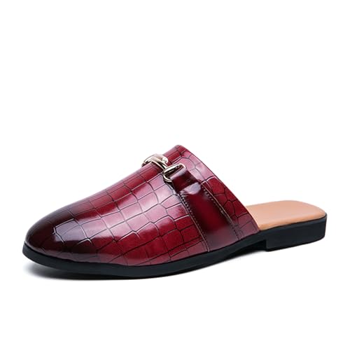 Mens Mules Mens Slippers Slip-On Loafers Casual Half Loafers Shoes Mens Backless Sandals