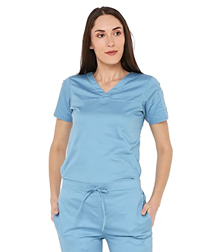 Image of Associated Uniforms Womens Cotton Slim Fit Scrub Suit with Lycra /Spandex /Stretch feel (LYCO)