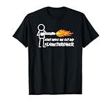Flamethrower Prop Stick Man Figure Flame Thrower Men Boys T-Shirt