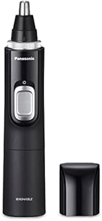 Panasonic Ear and Nose Hair Trimmer for Men with Vacuum Cleaning System, Powerful Motor and Dual-Edge Blades for Smoother Cutting, Wet/Dry – ER-GN70-K (Black)